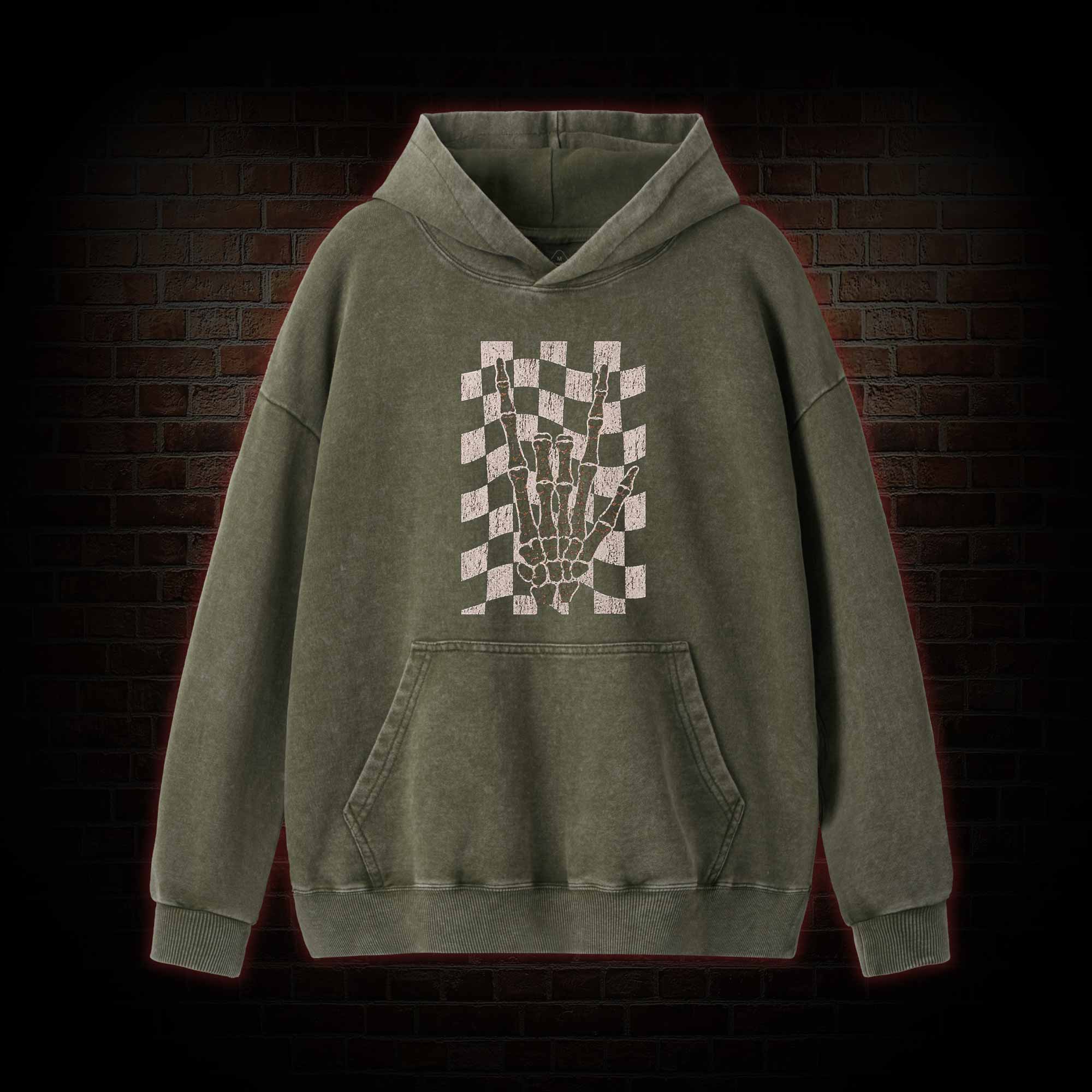 Skeleton Hand Washed Hoodie