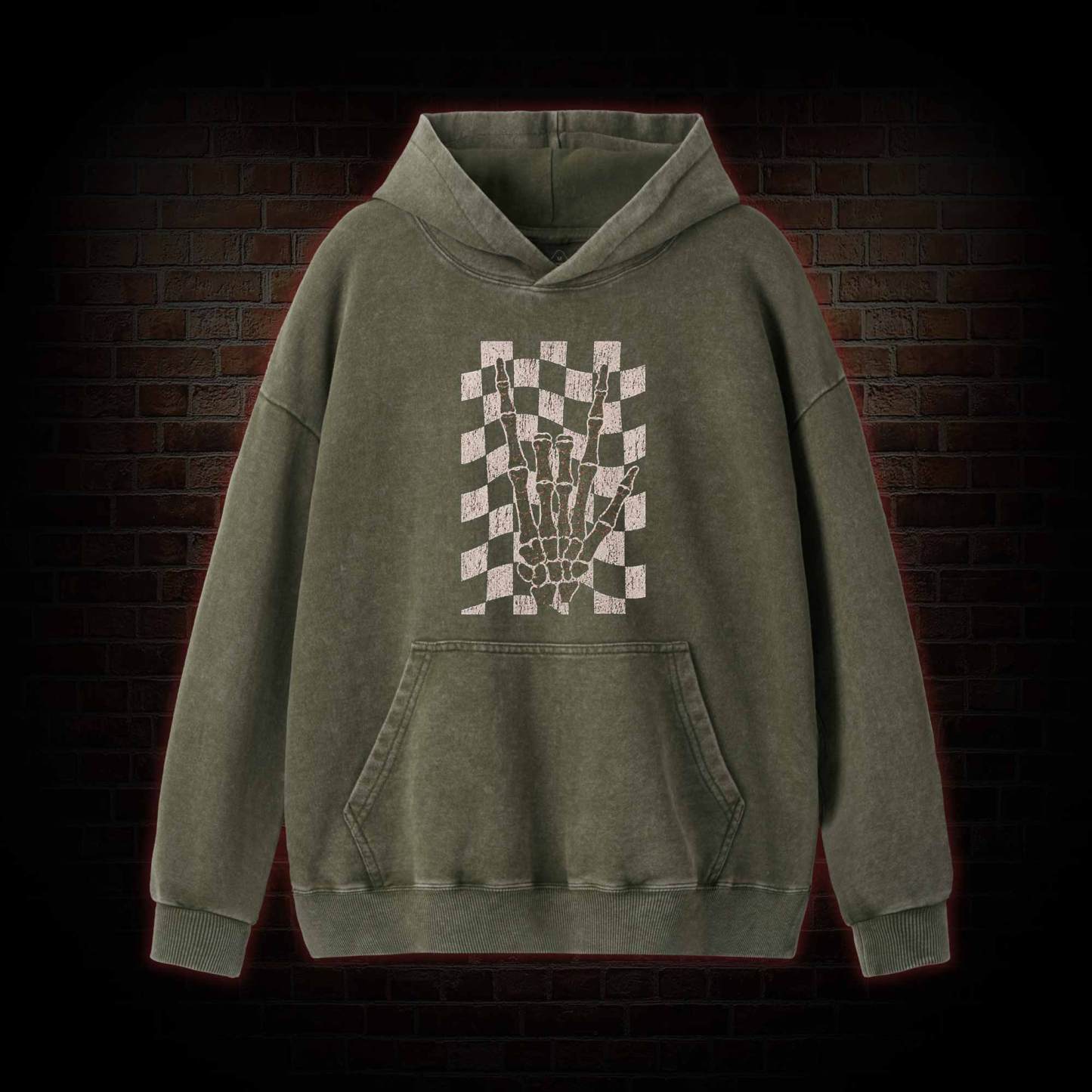 Skeleton Hand Washed Hoodie