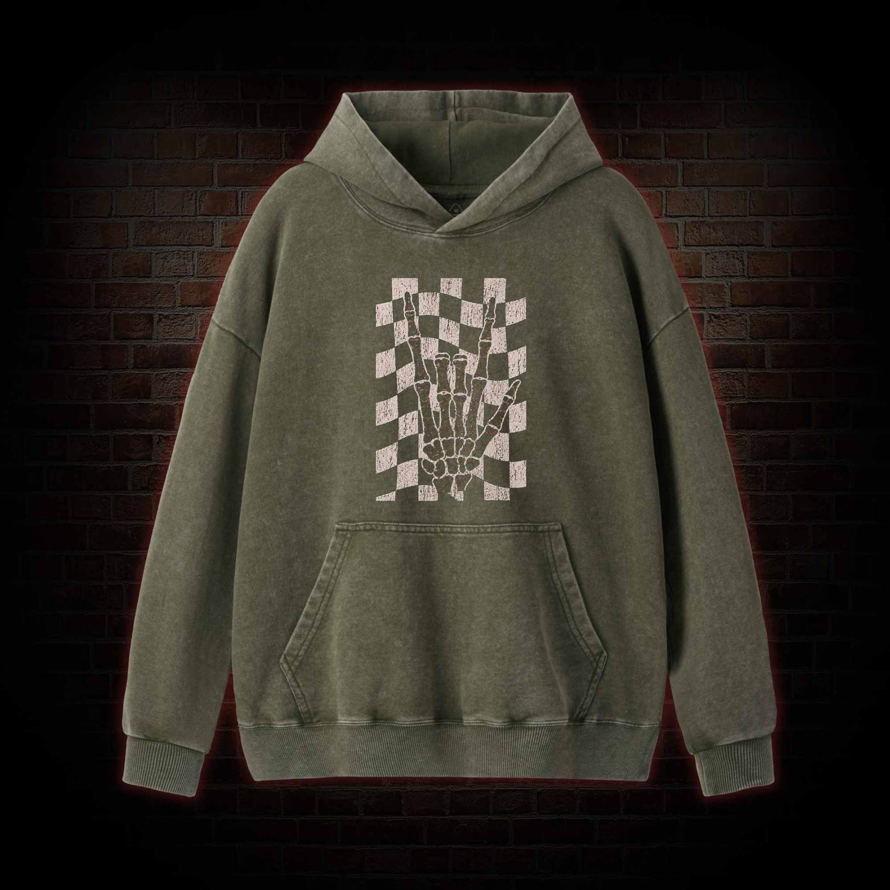 Skeleton Hand Washed Hoodie