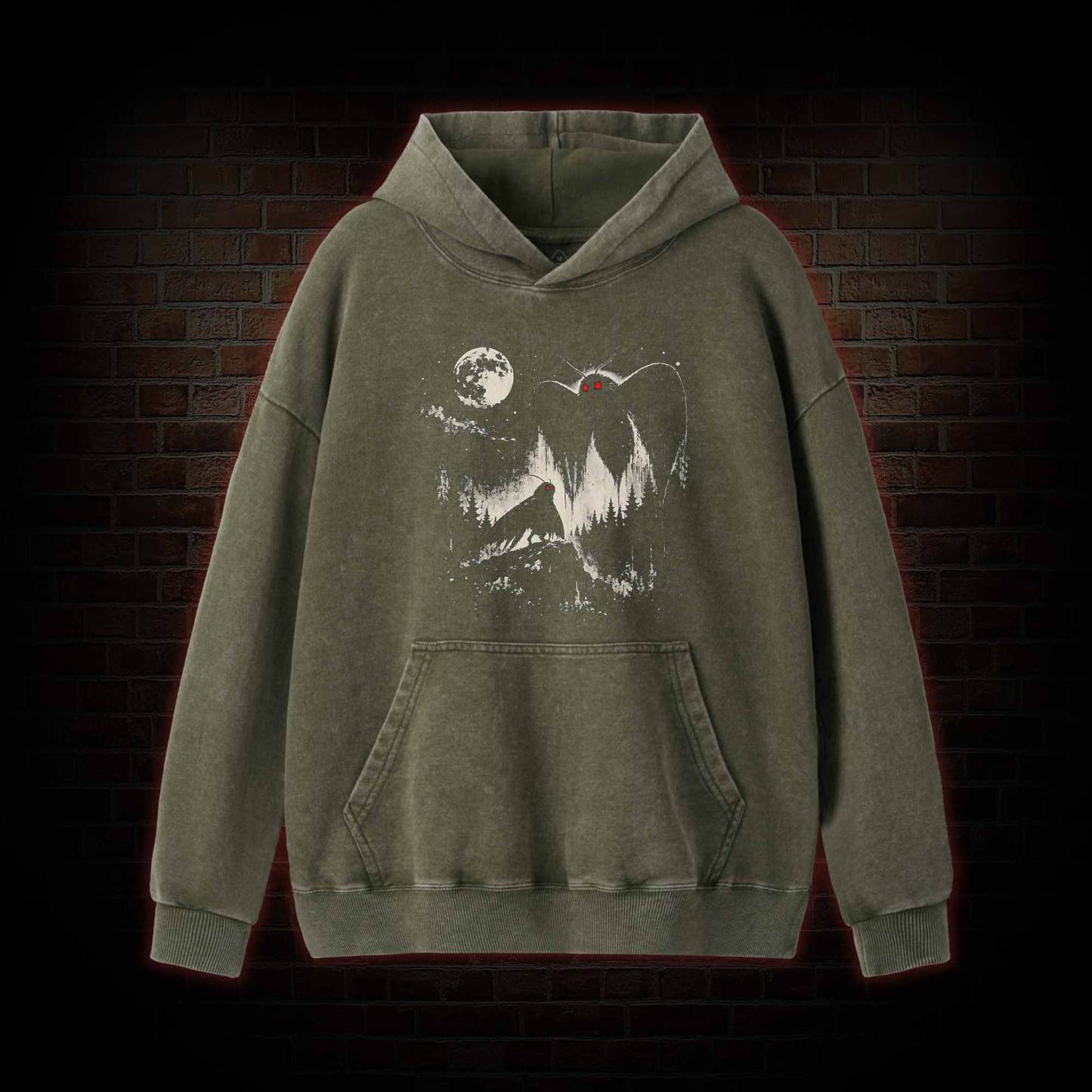 Mothman  Washed Hoodie