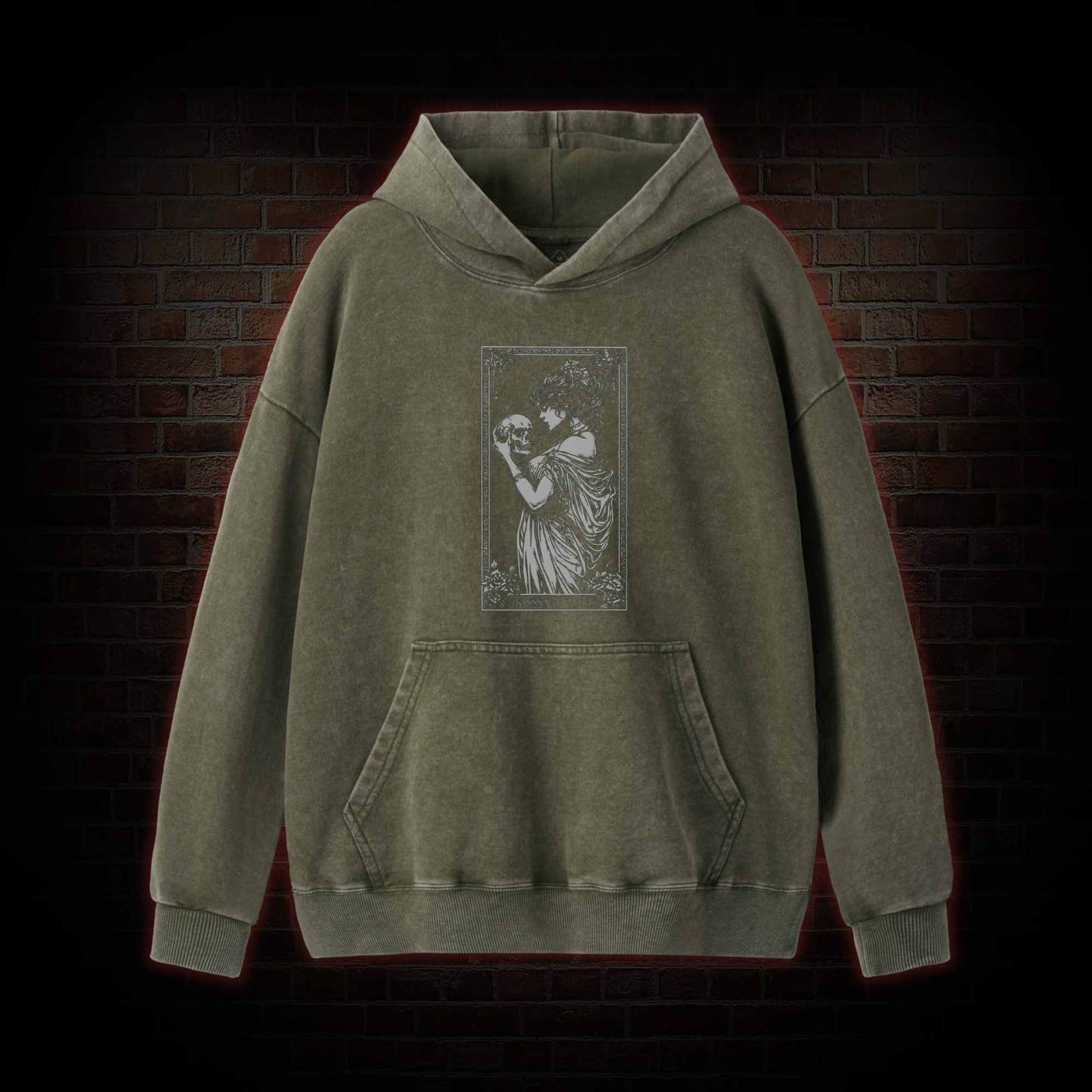 Kiss of Death Sweatshirt Washed Hoodie