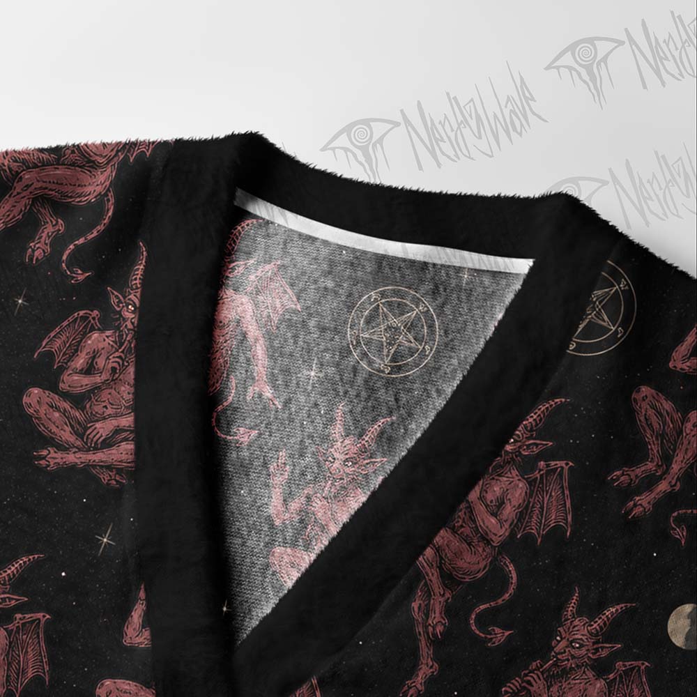 Baphomet Cardigan Sweater