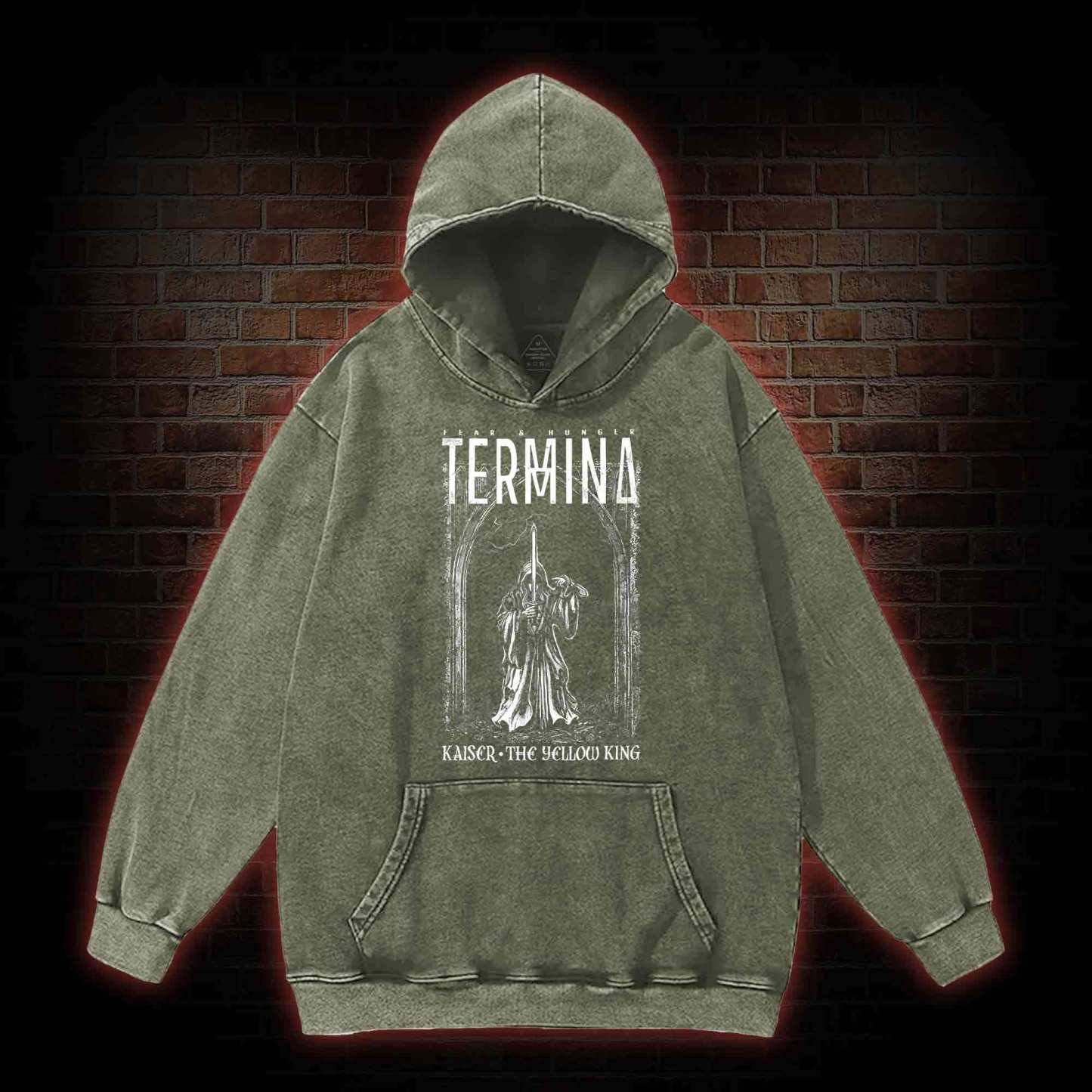 Termina Kaiser The Yellow King Washed Hoodie