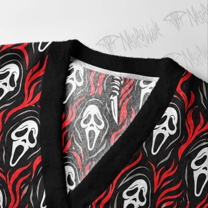 Ghost Face Cardigan Sweater