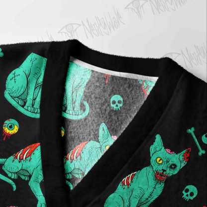 Zombie Brain Cardigan Sweater
