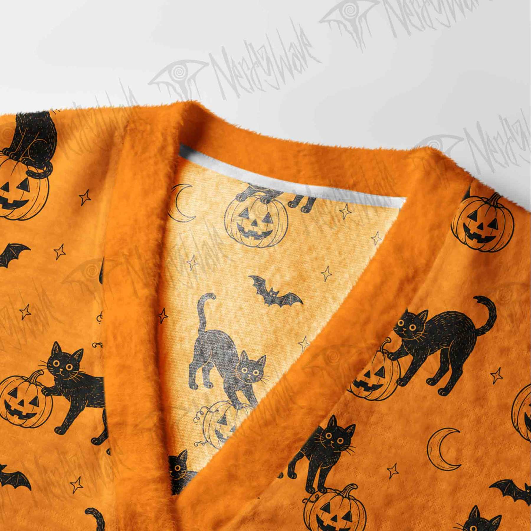 Black Cat Magic  Cardigan Sweater