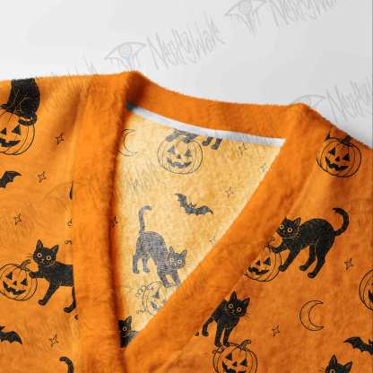 Black Cat Magic  Cardigan Sweater