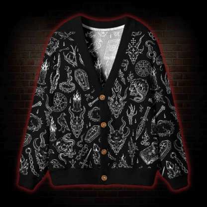 Evil  Cardigan Sweater