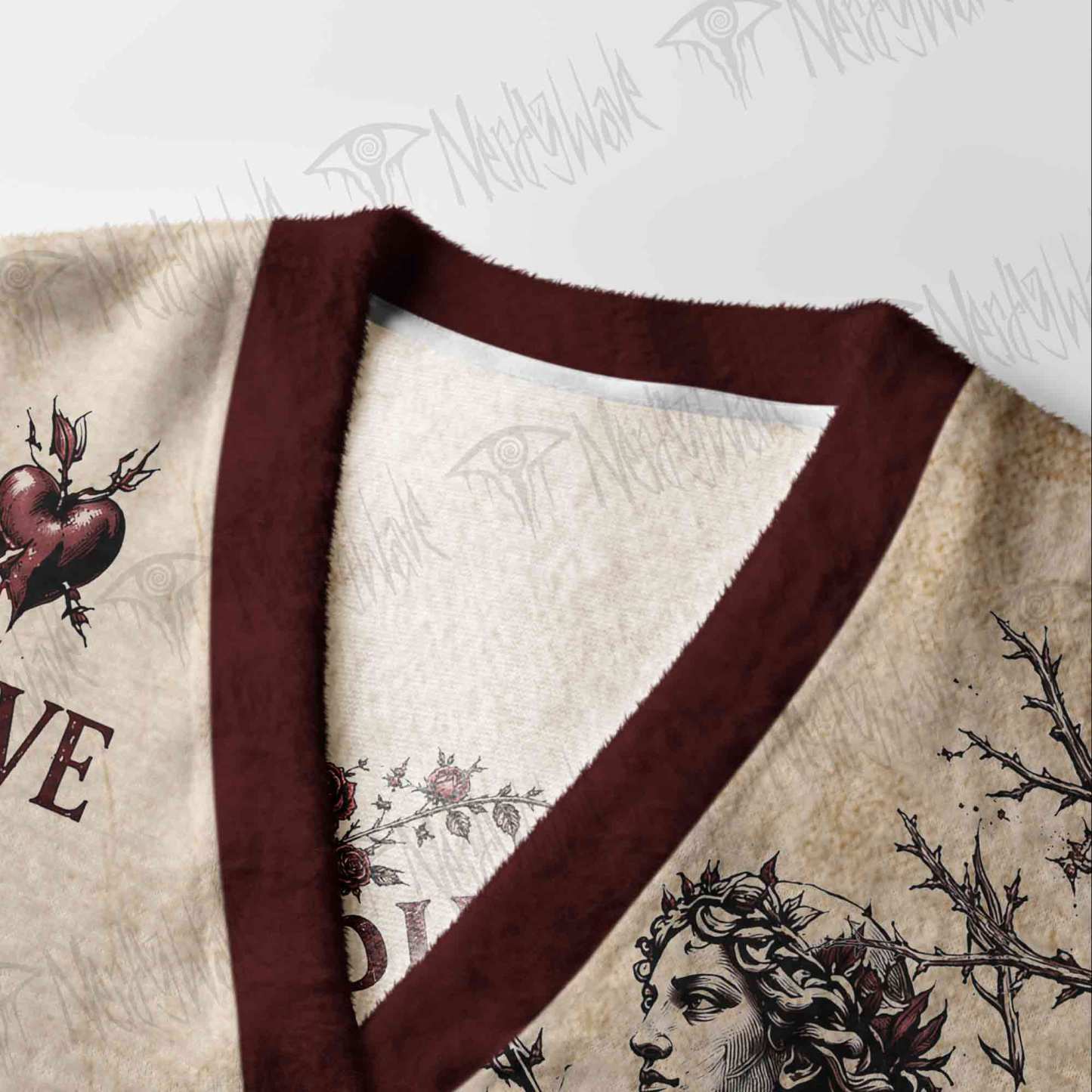 Love is War Greek Mythology Cardigan Sweater