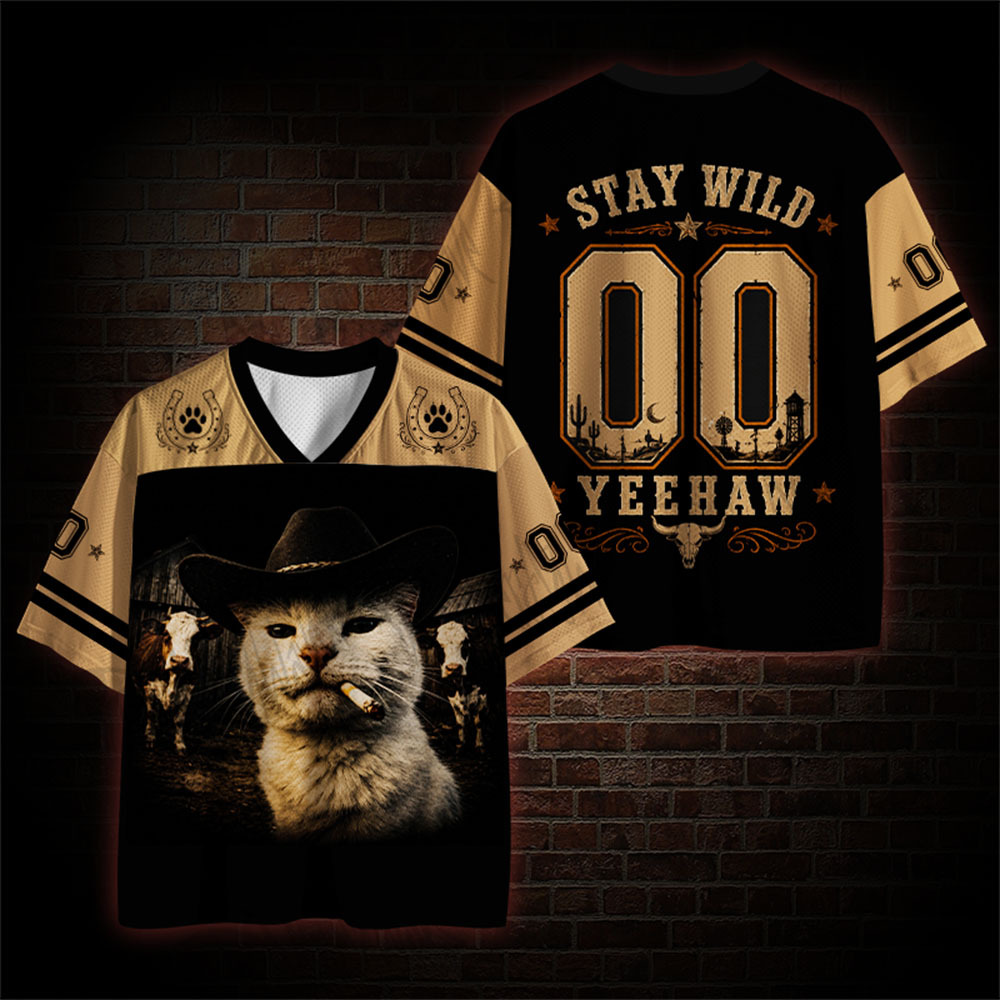 Cowboy Cat Mesh Jersey