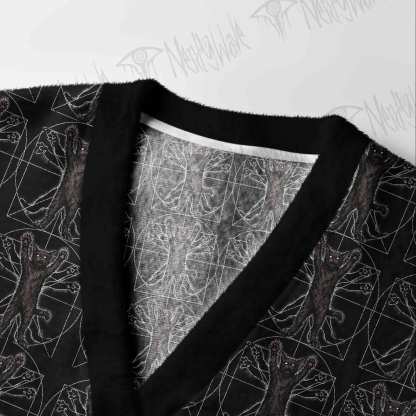 The Vitruvian Cat Cardigan Sweater