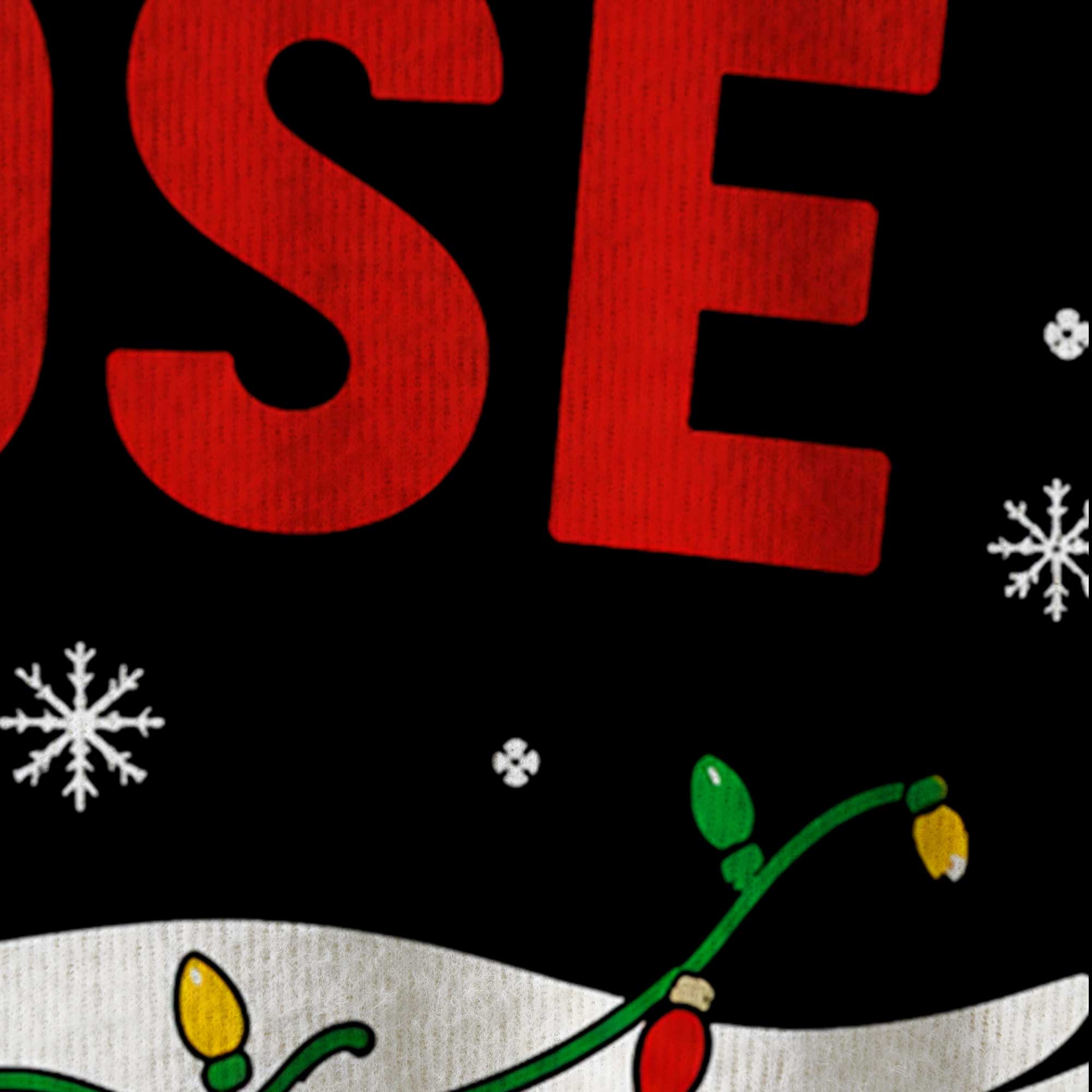 Festive Goose on the Loose Ugly Sweatshirts