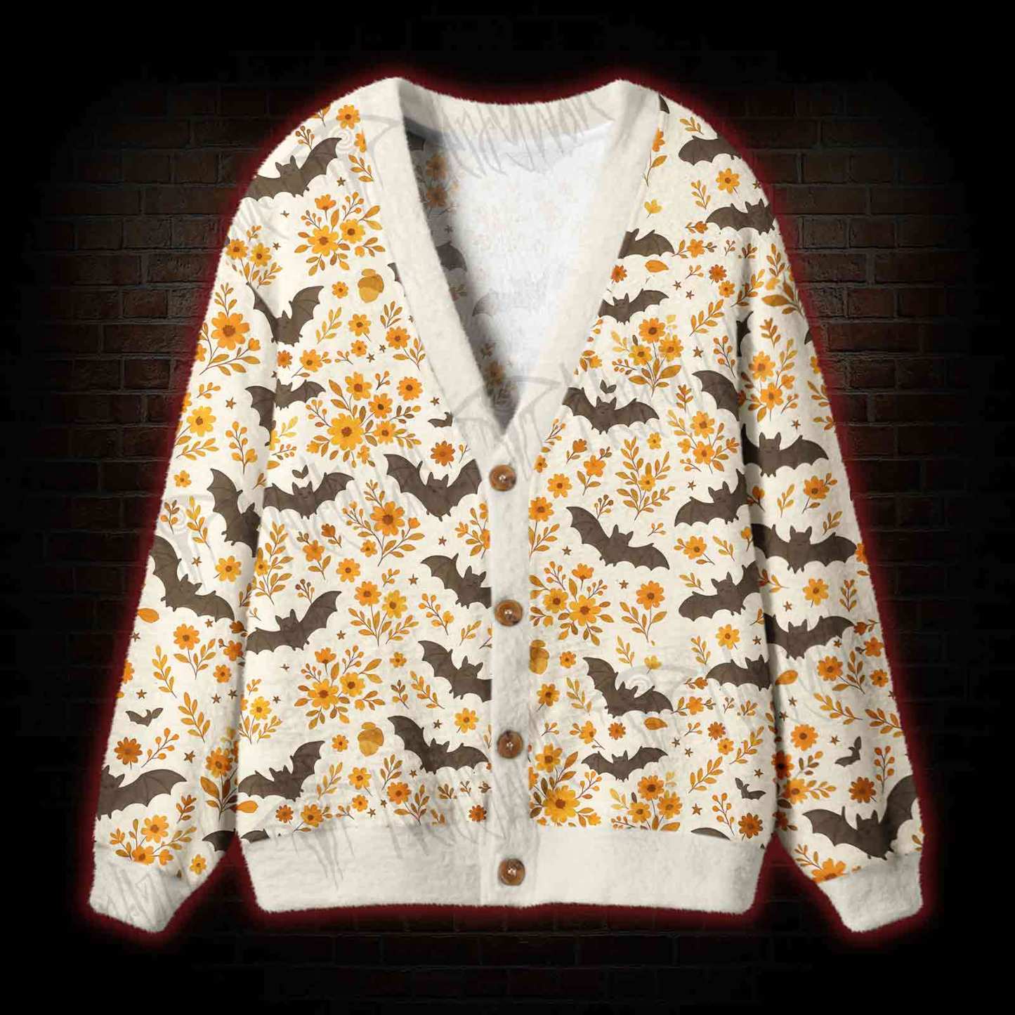Batty Botanical Cardigan Sweater