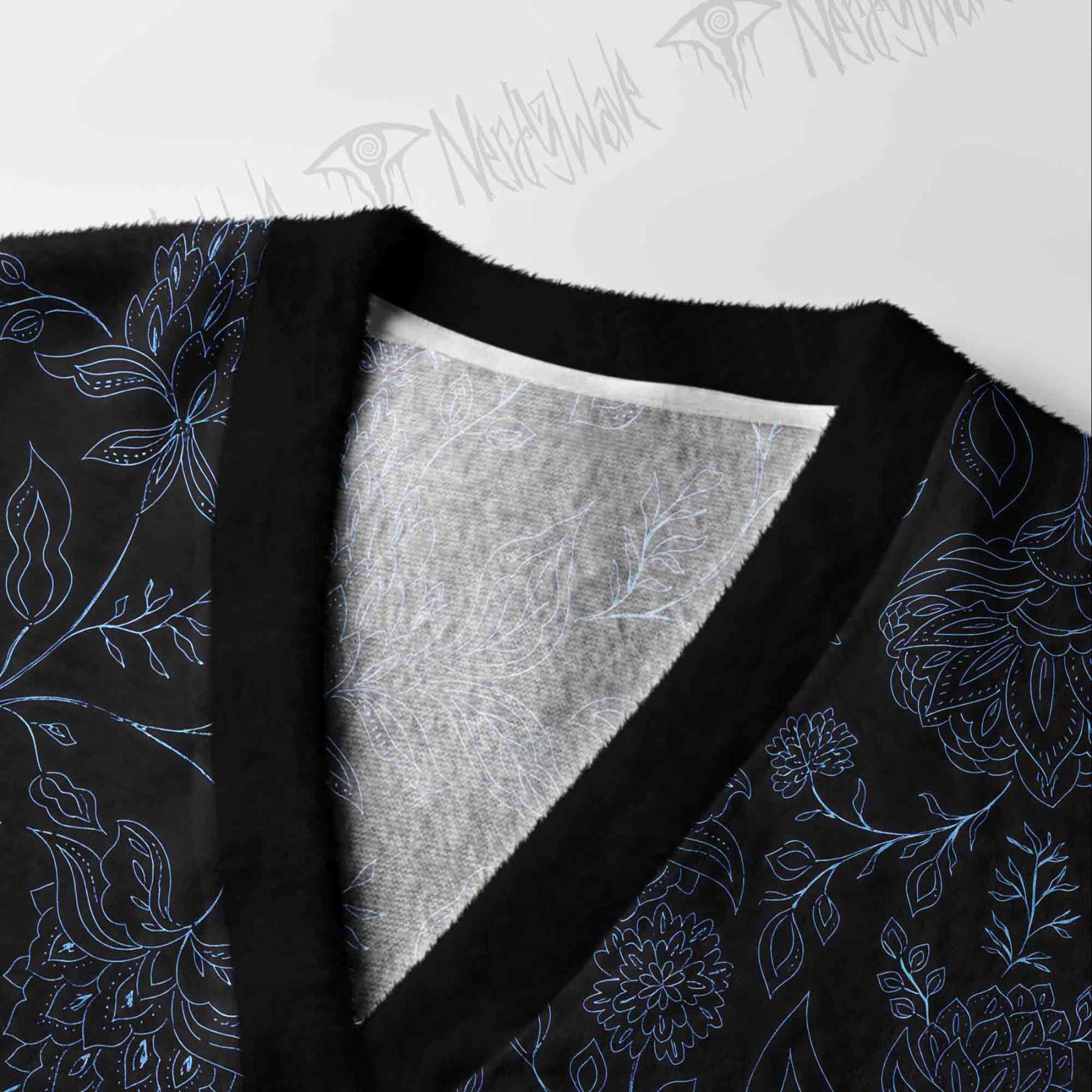 Gothic Botanical Cardigan Sweater