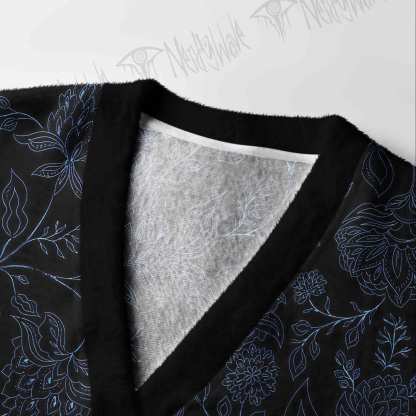 Gothic Botanical Cardigan Sweater