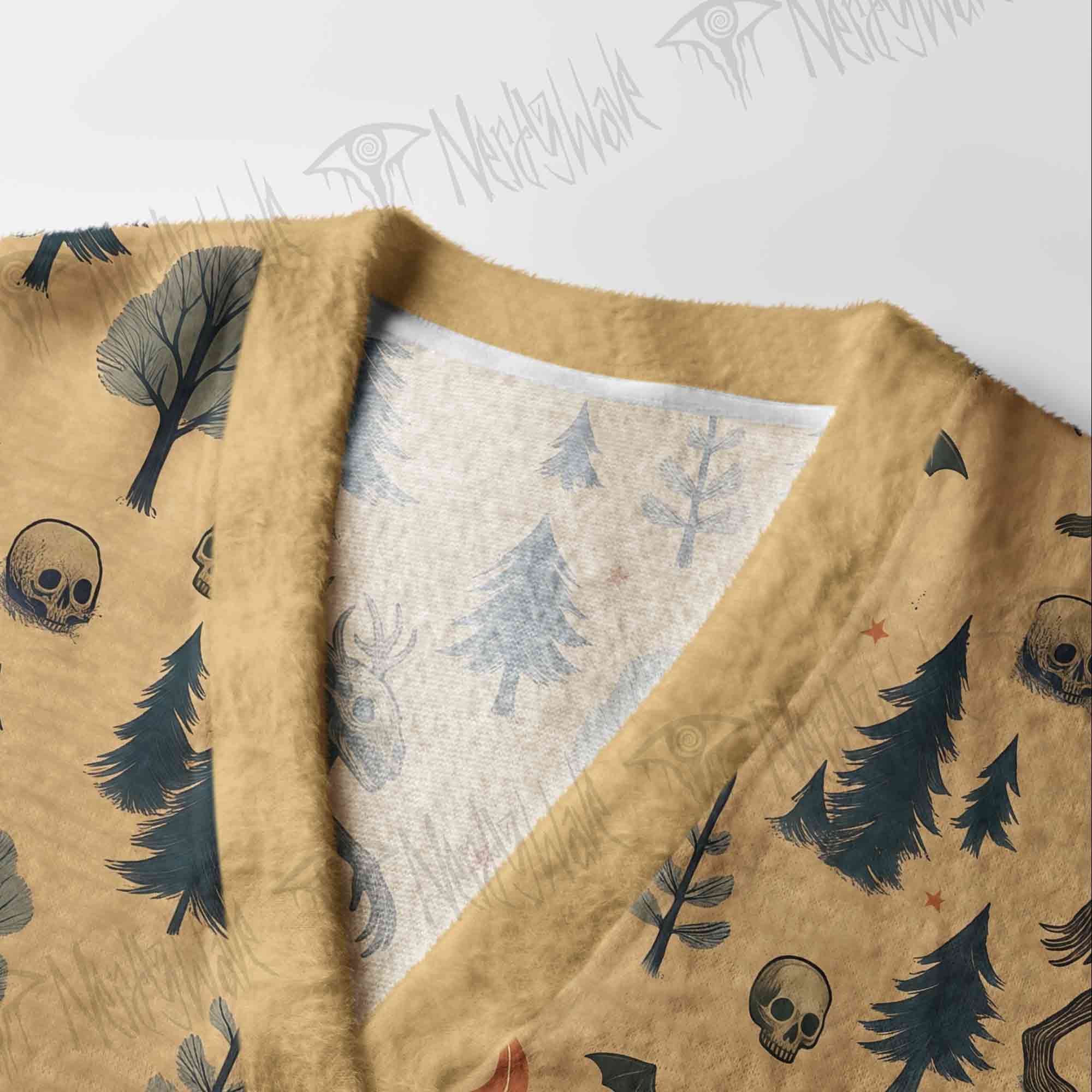 Wendigo in the Forest Cardigan Sweater