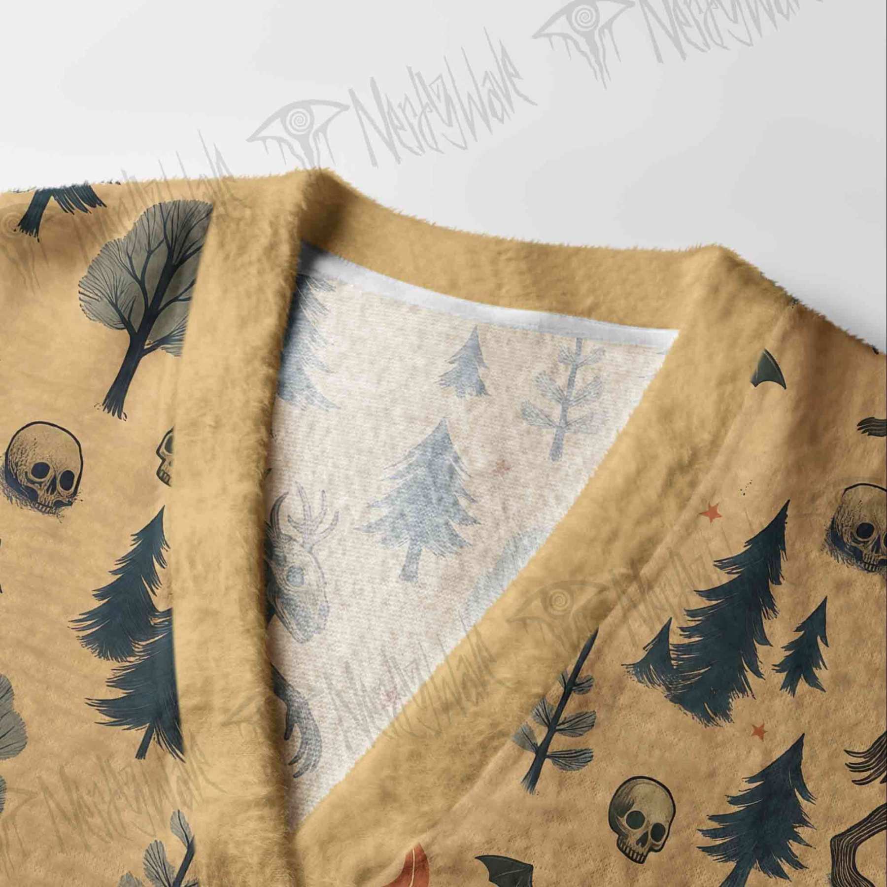 Wendigo in the Forest Cardigan Sweater