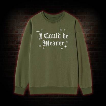 A Little Ray of Pitch Black Embroidered Sweatshirt