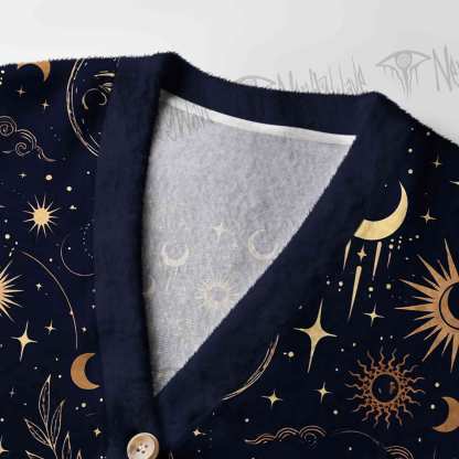 Celestial Aesthetic Women's Cardigan Sweater