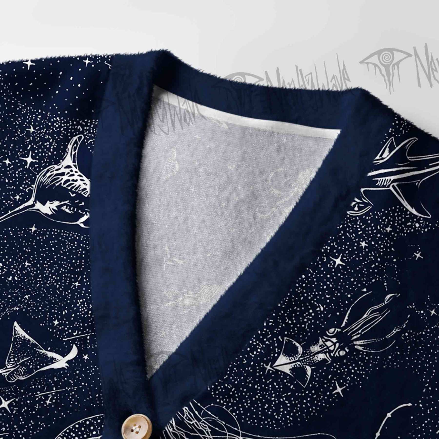 Deep Sea Jellyfish Women's Cardigan Sweater