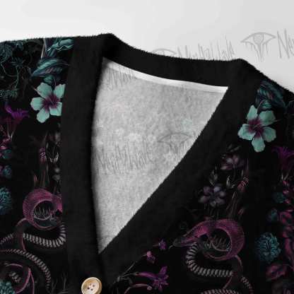 Forbidden Flora Women's Cardigan Sweater