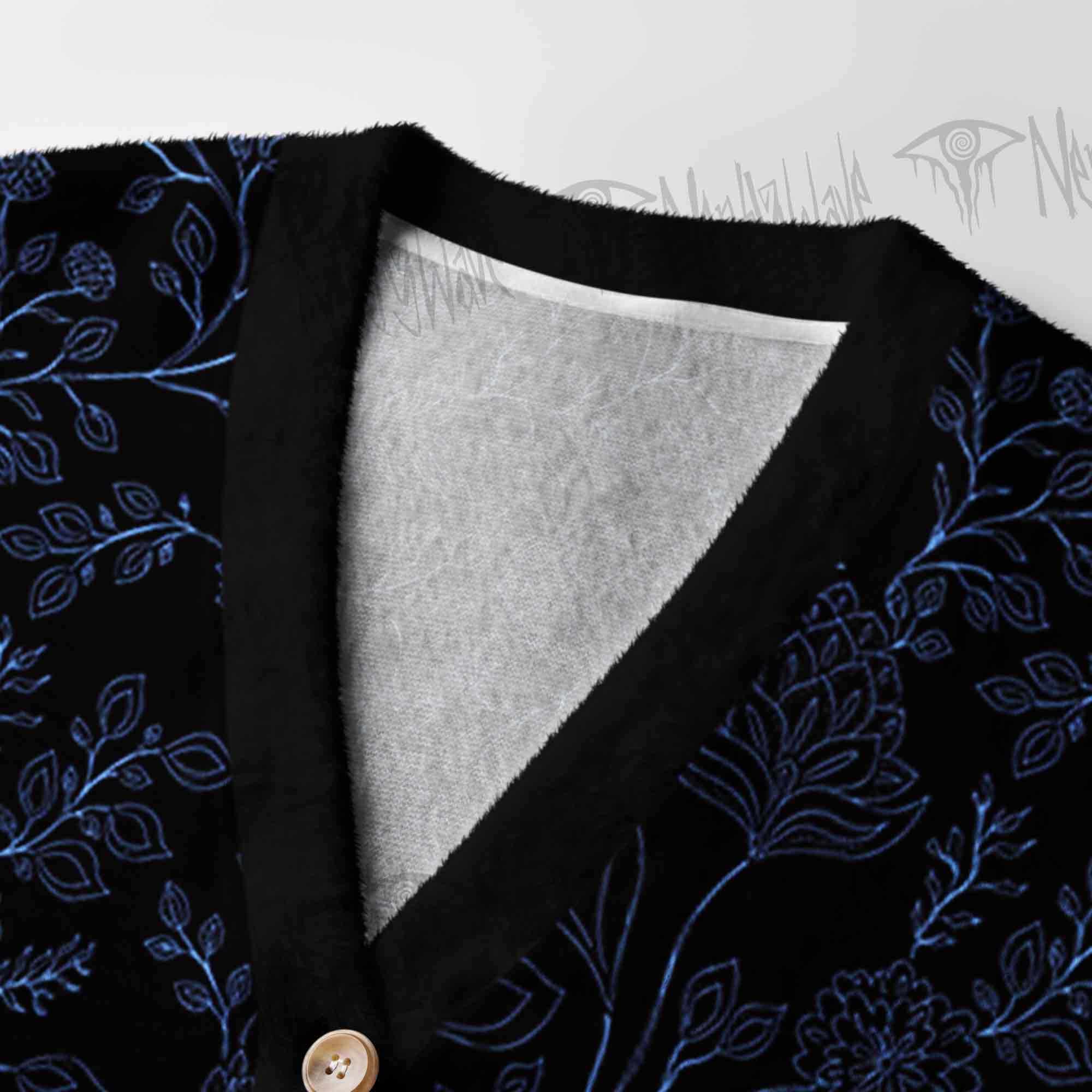 Gothic Botanical Women's Cardigan Sweater