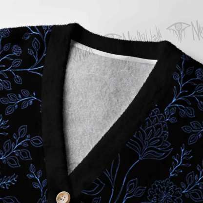 Gothic Botanical Women's Cardigan Sweater