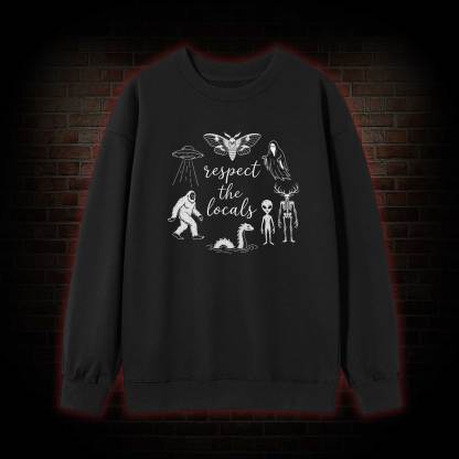 Respect the Locals Cryptid Embroidered Sweatshirt