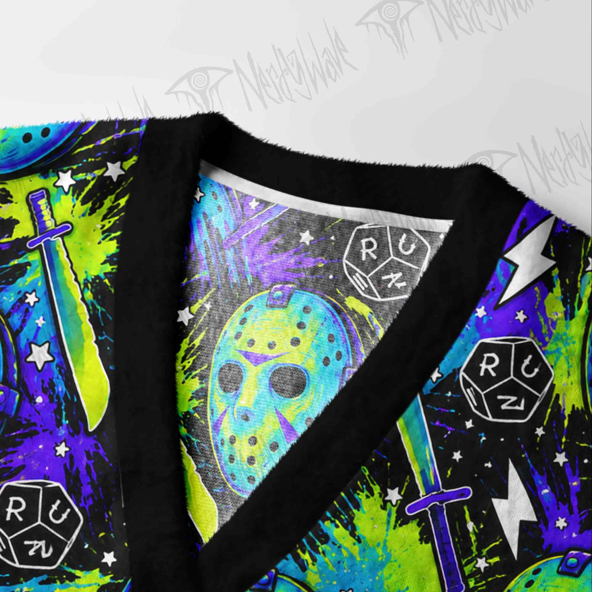 Roll For Your Life Cardigan Sweater