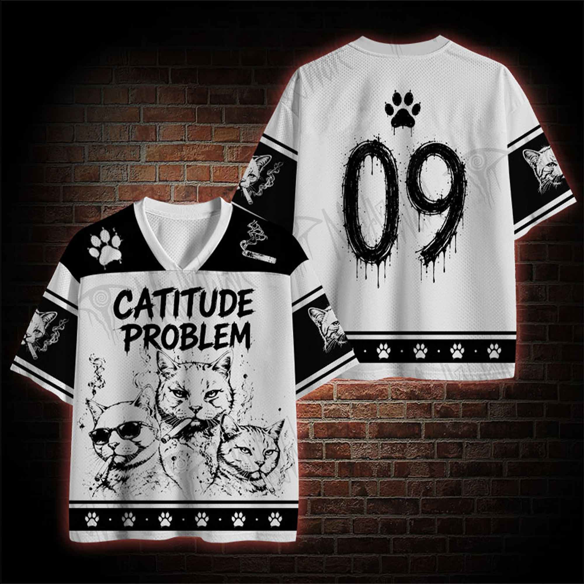 Catitude Problem Mesh Jersey