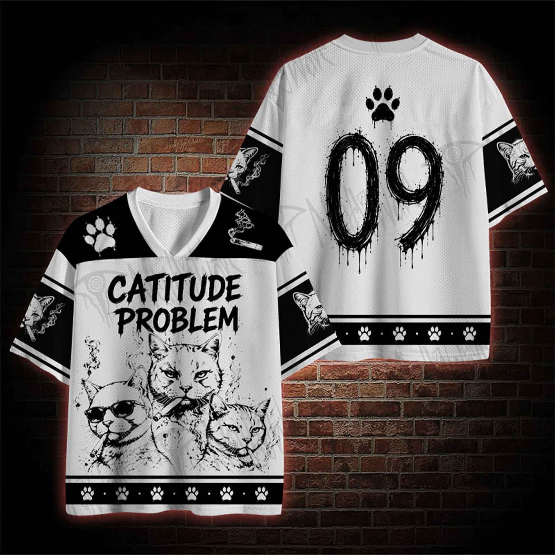Catitude Problem Mesh Jersey
