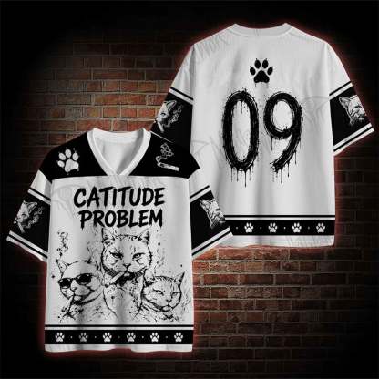 Catitude Problem Mesh Jersey