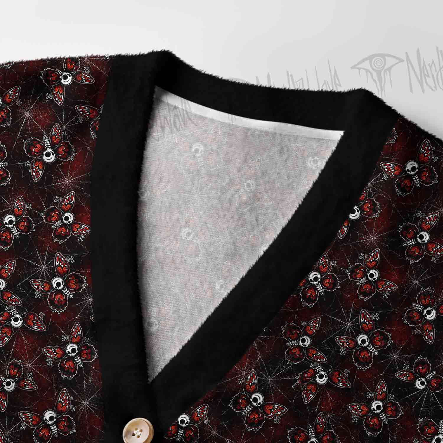The All-Seeing Moth Women's Cardigan Sweater