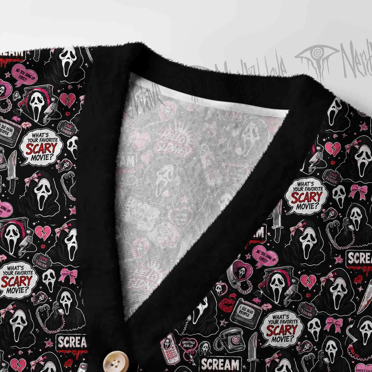 What's Your Favorite Scary Movie Women's Cardigan Sweater