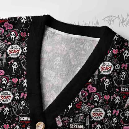 What's Your Favorite Scary Movie Women's Cardigan Sweater
