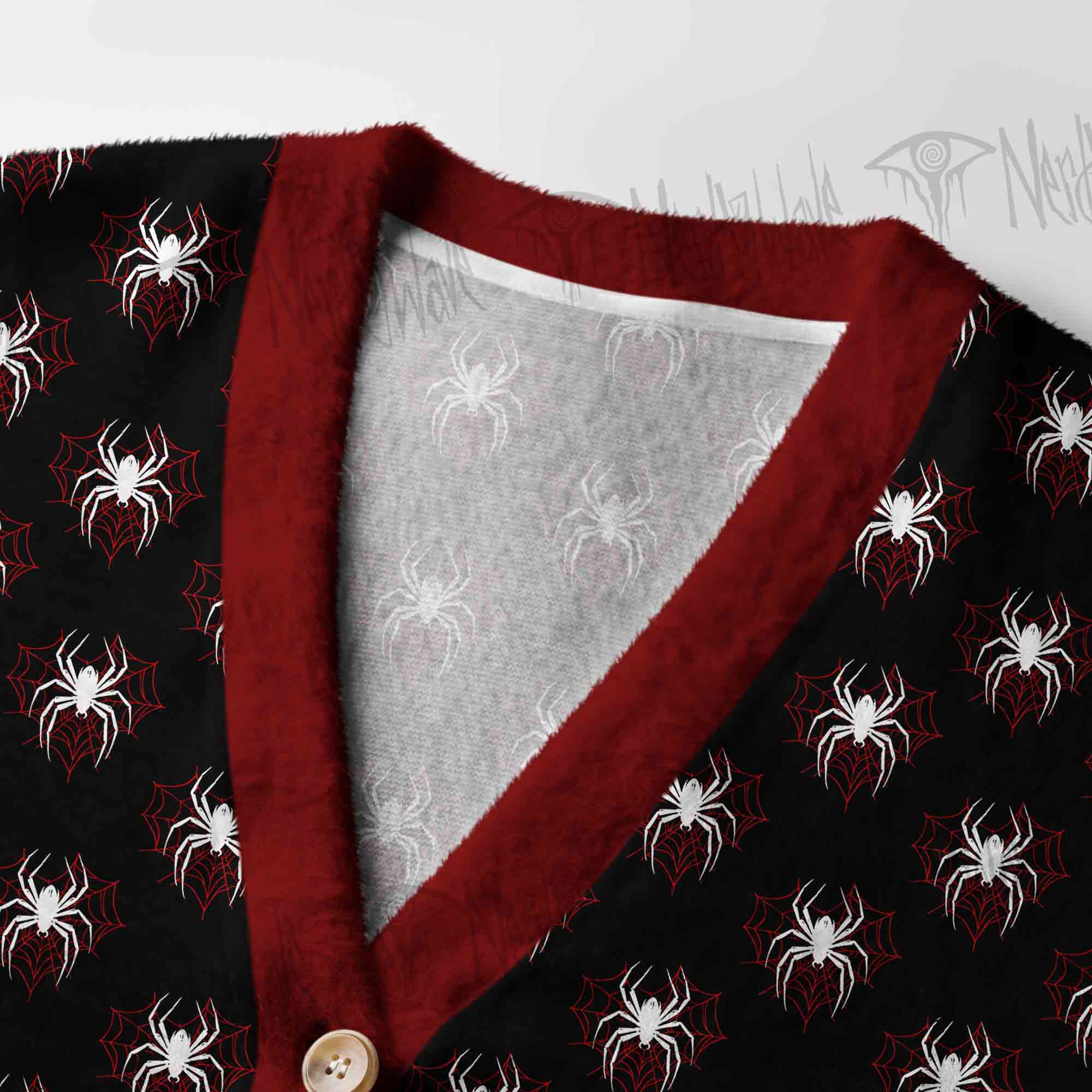 Midnight Spiders Women's Cardigan Sweater