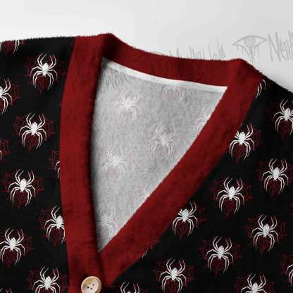 Midnight Spiders Women's Cardigan Sweater