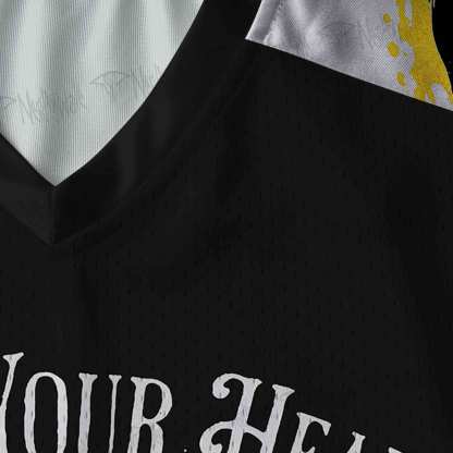 Mind Your Head V-Neck Long Sleeve Jersey