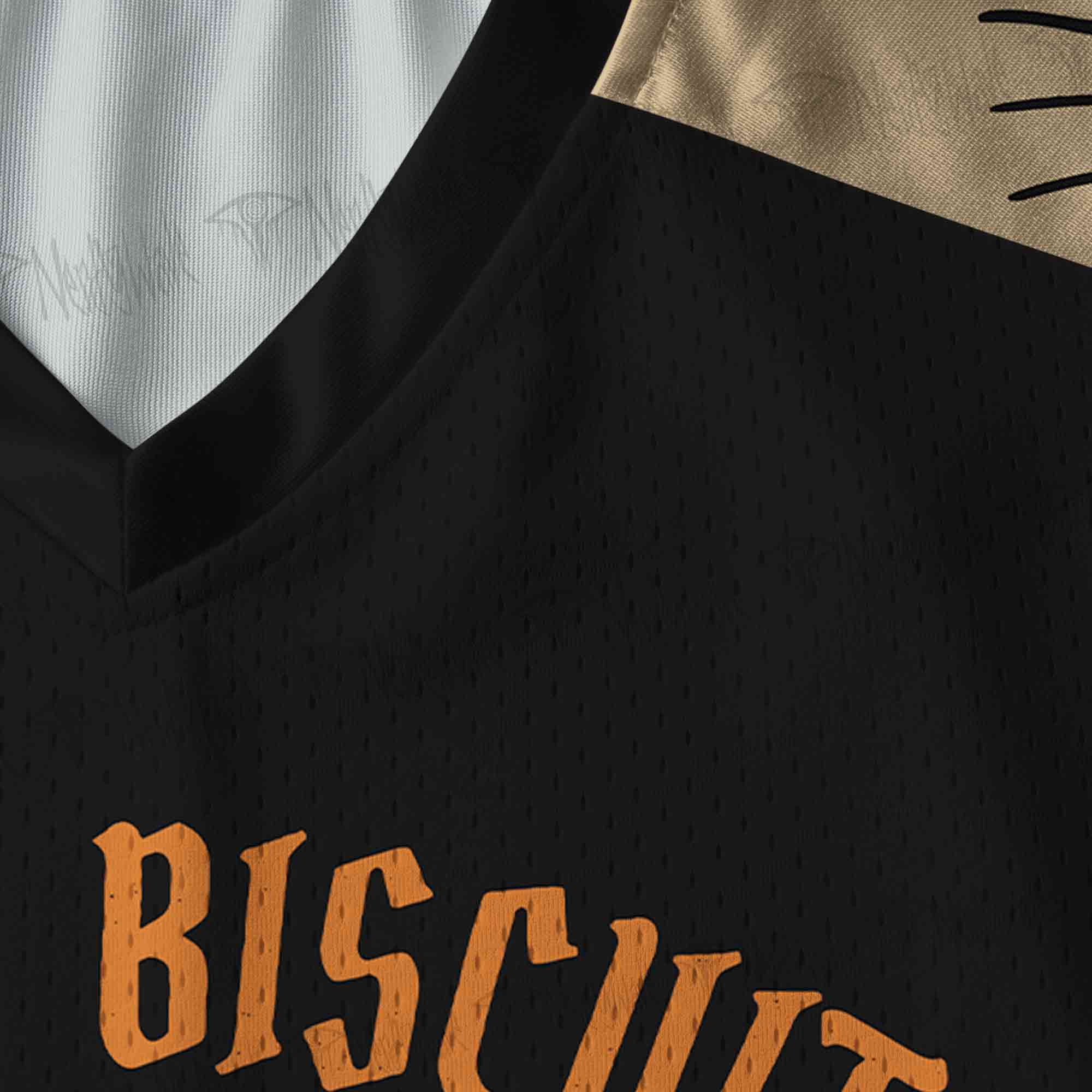 Spooky Biscuits Bakery V-Neck Long Sleeve Jersey