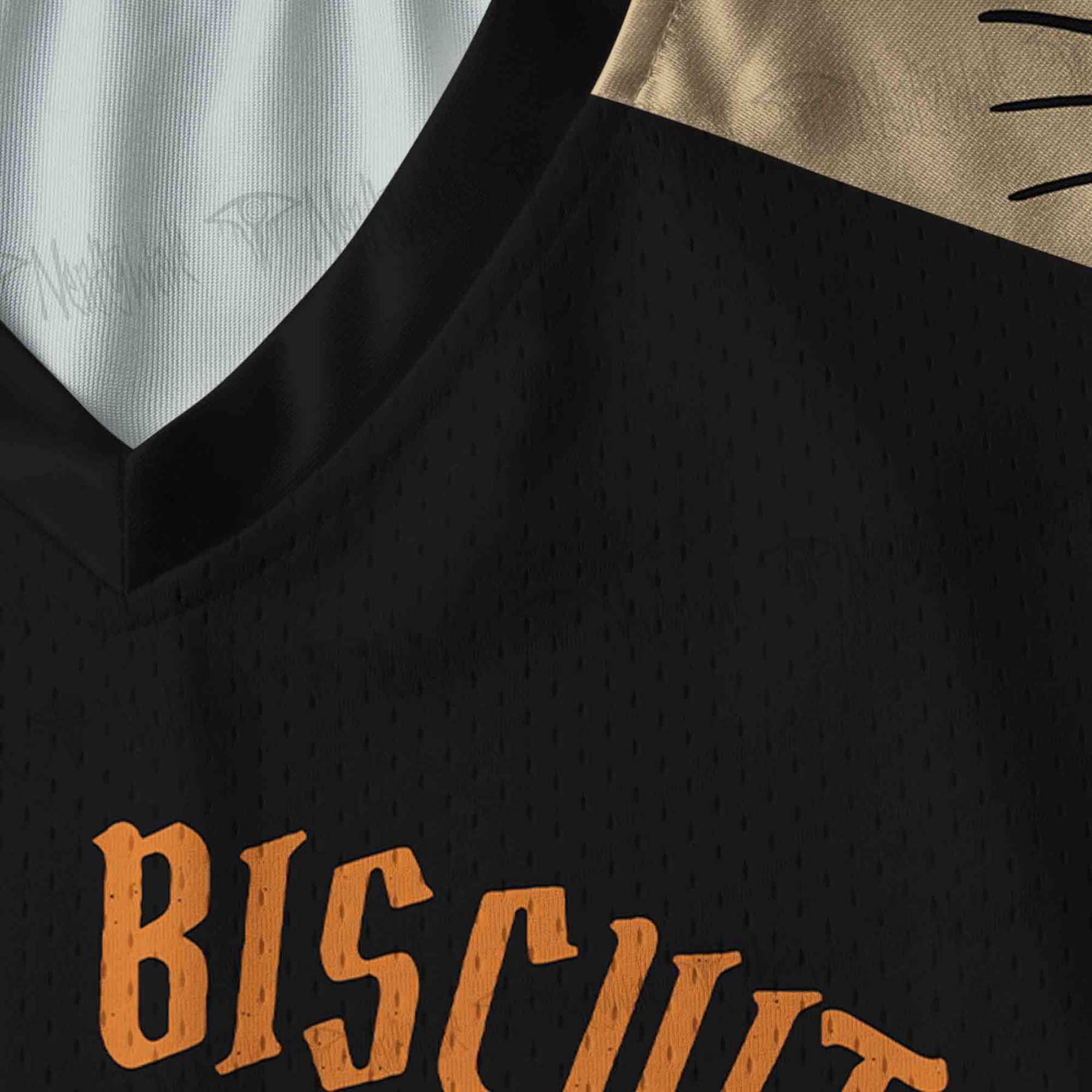 Spooky Biscuits Bakery V-Neck Long Sleeve Jersey