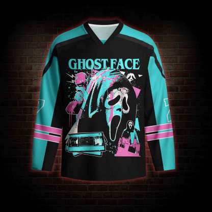 What's Your Favortie Scary Movie? Horror Long Sleeve Hockey Jersey