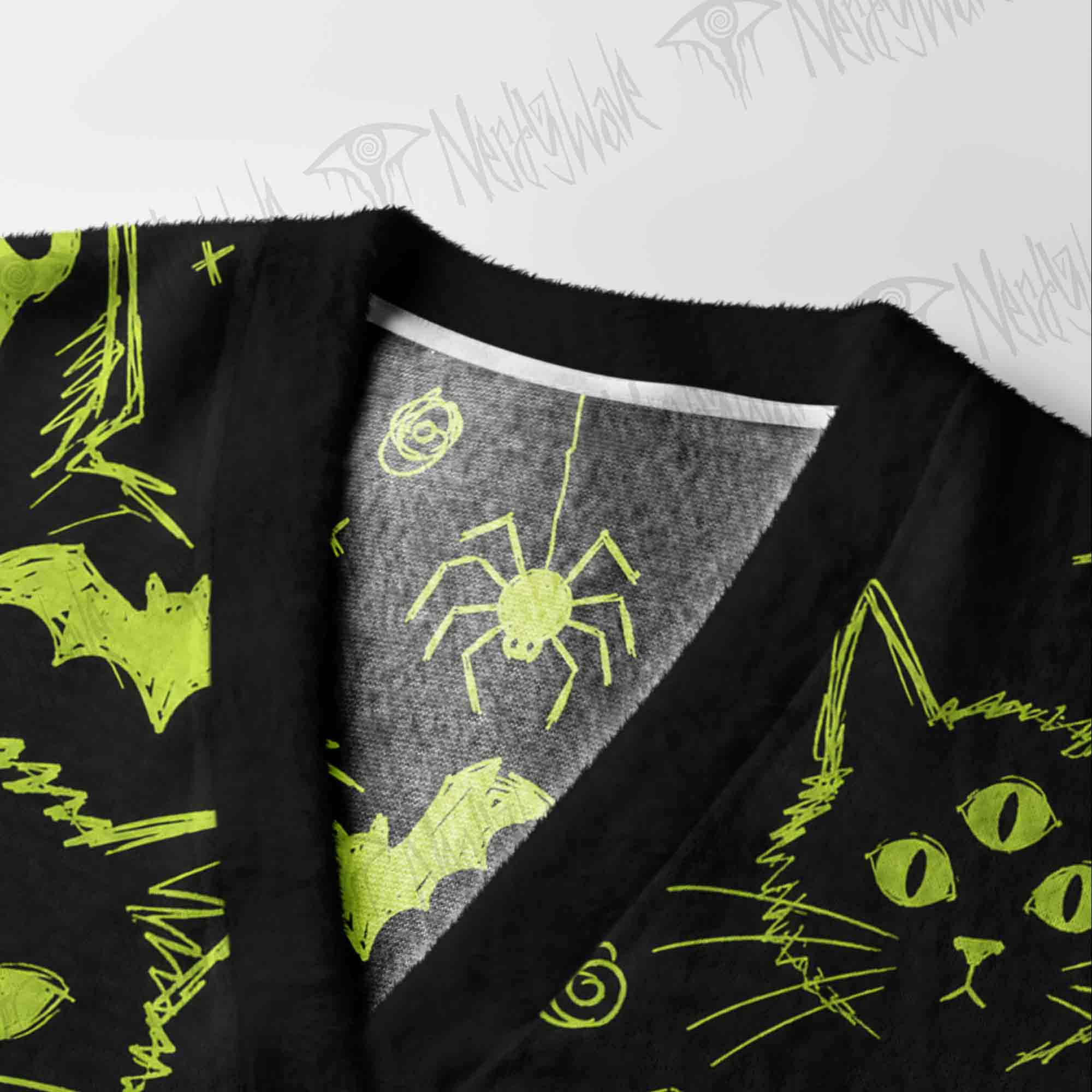 Midnight Scream Cardigan Sweater