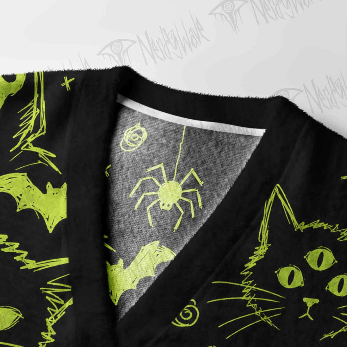 Midnight Scream Cardigan Sweater