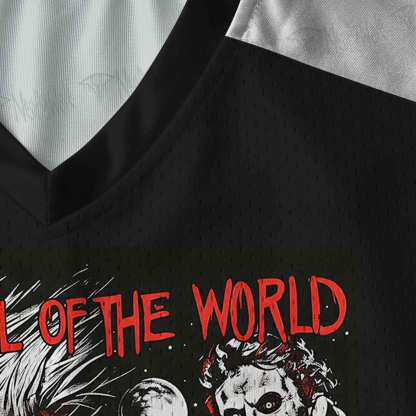 Destroy All Vampires V-Neck Long Sleeve Jersey