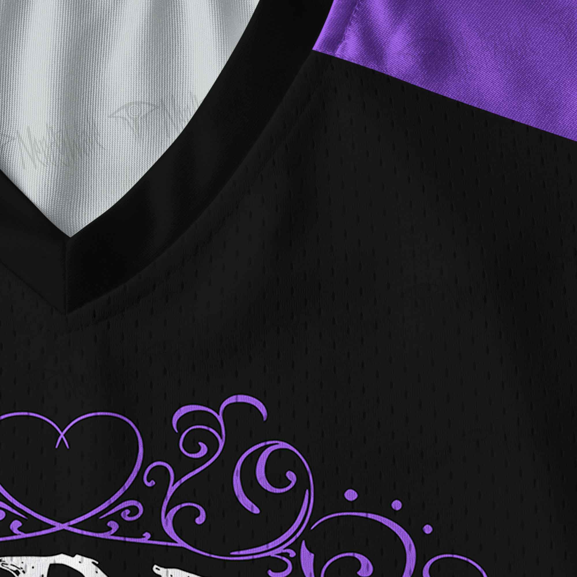 Dirty Inked&Curvy V-Neck Long Sleeve Jersey