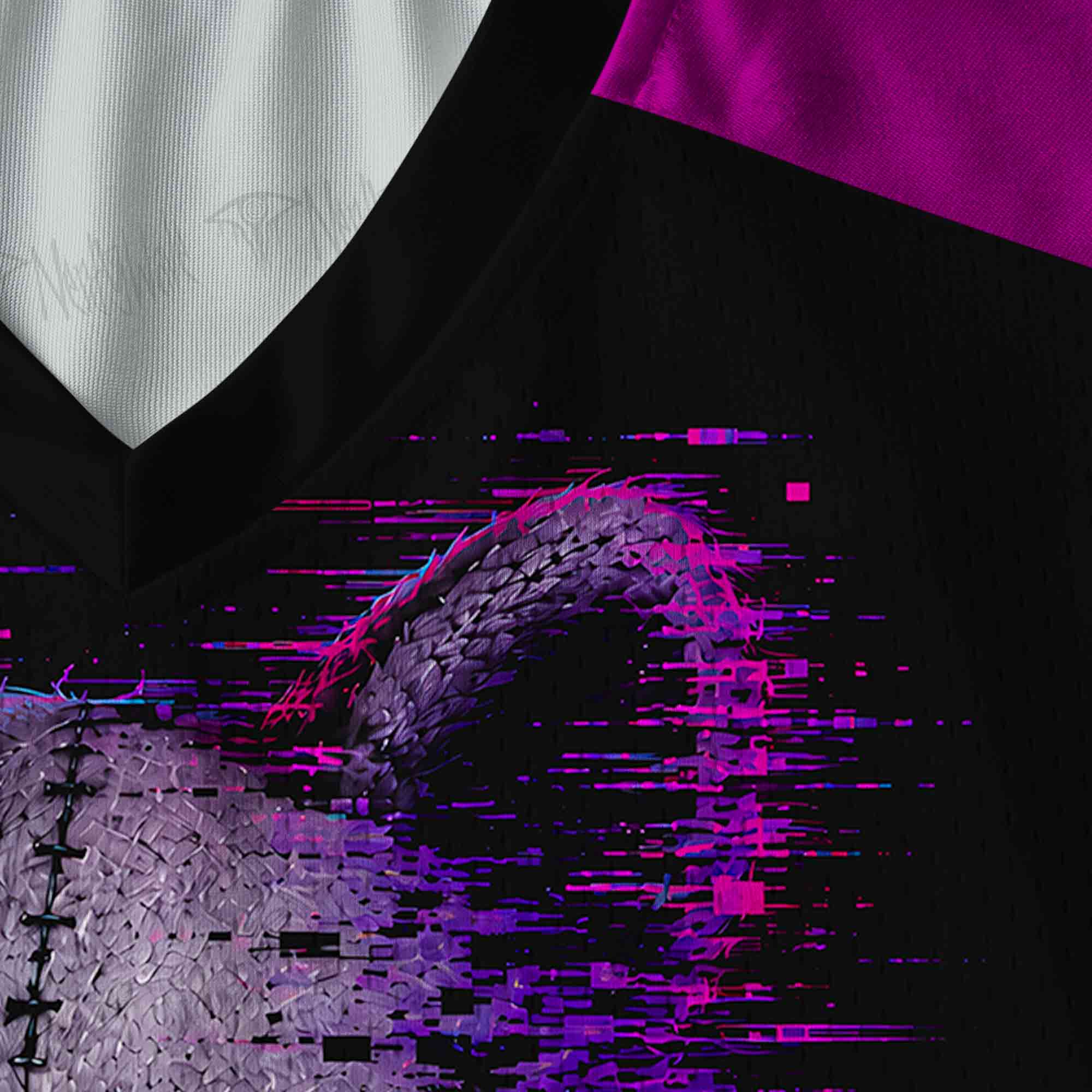 Error 404 Raccoon V-Neck Long Sleeve Jersey