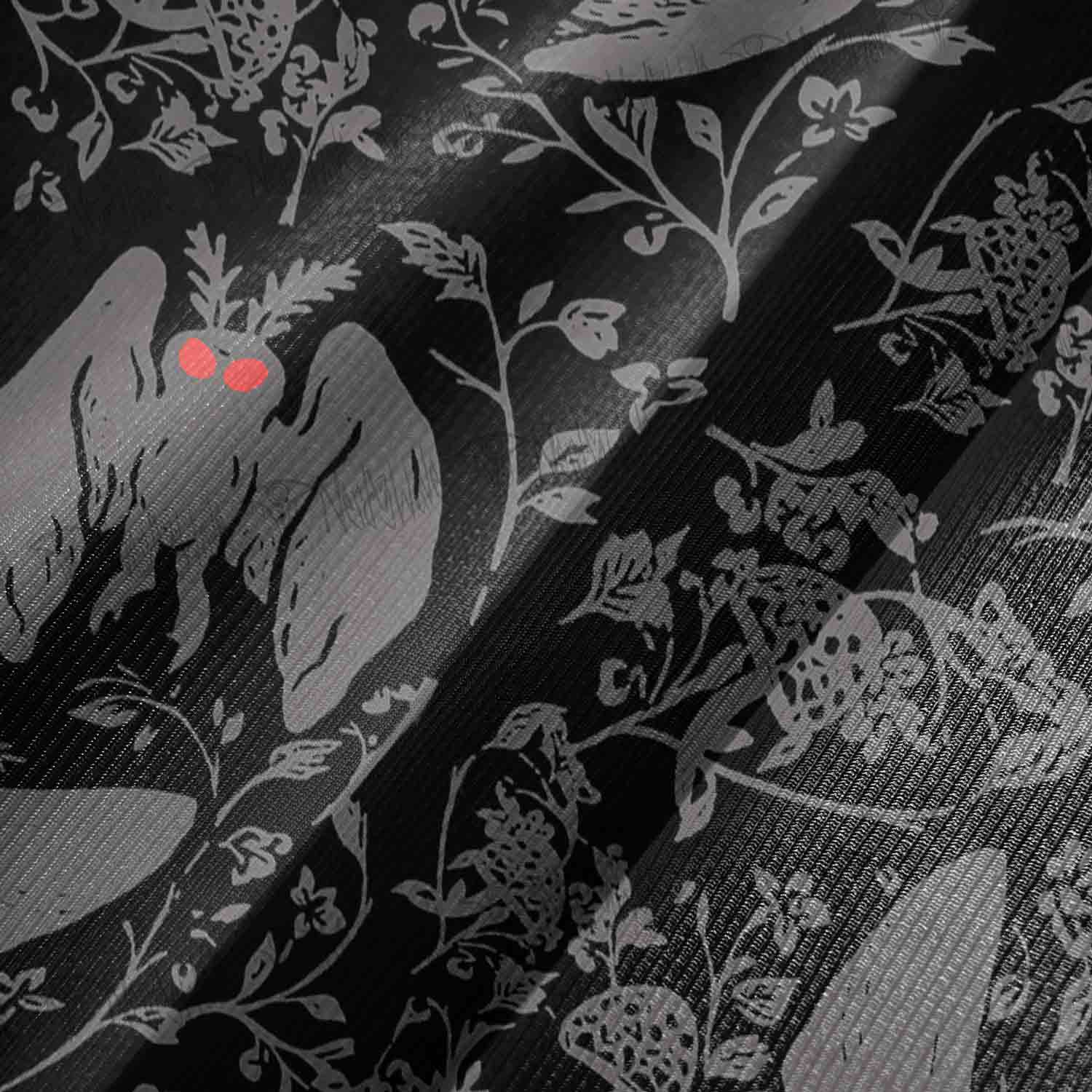 Mothman Bell-sleeve Handkerchief-hem Dress