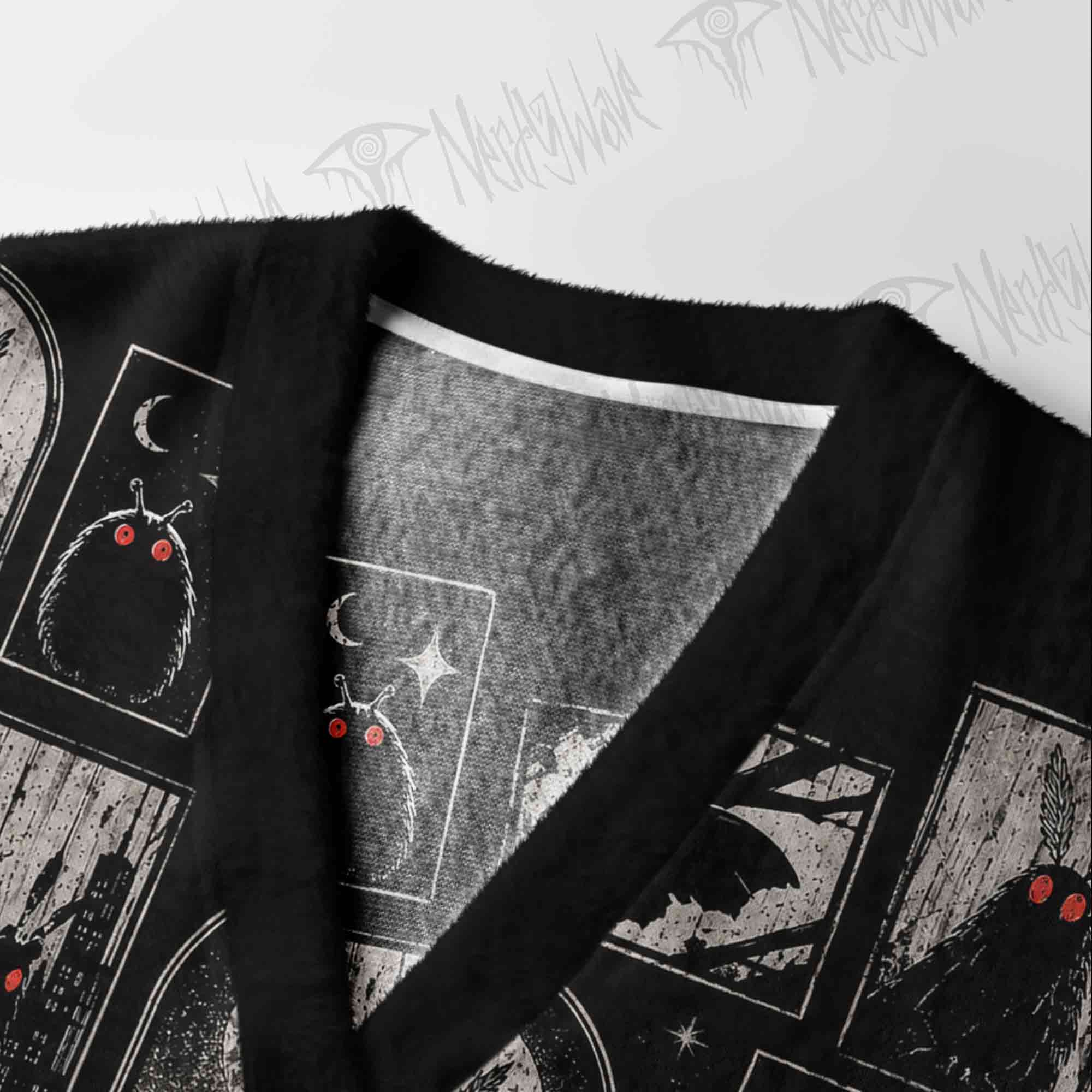 Shadows of Mothman Cardigan Sweater