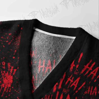 Mad Laugh Cardigan Sweater