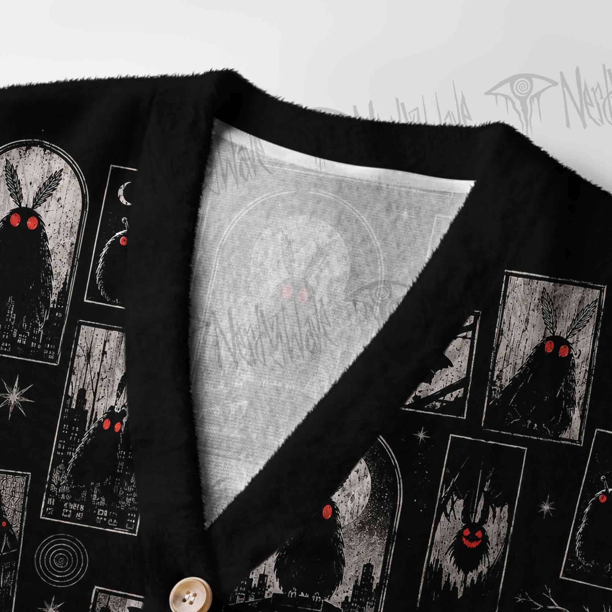 Shadows of Mothman Women's Cardigan Sweater